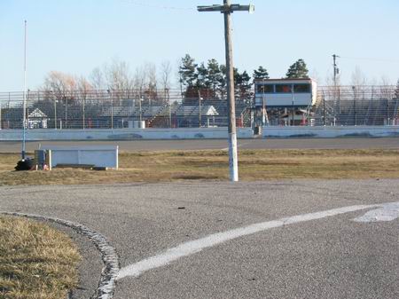 Whittemore Speedway - Grandstand And Tower With Track In The Foreground (newer photo)